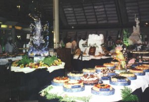 the midnight buffet on the ship